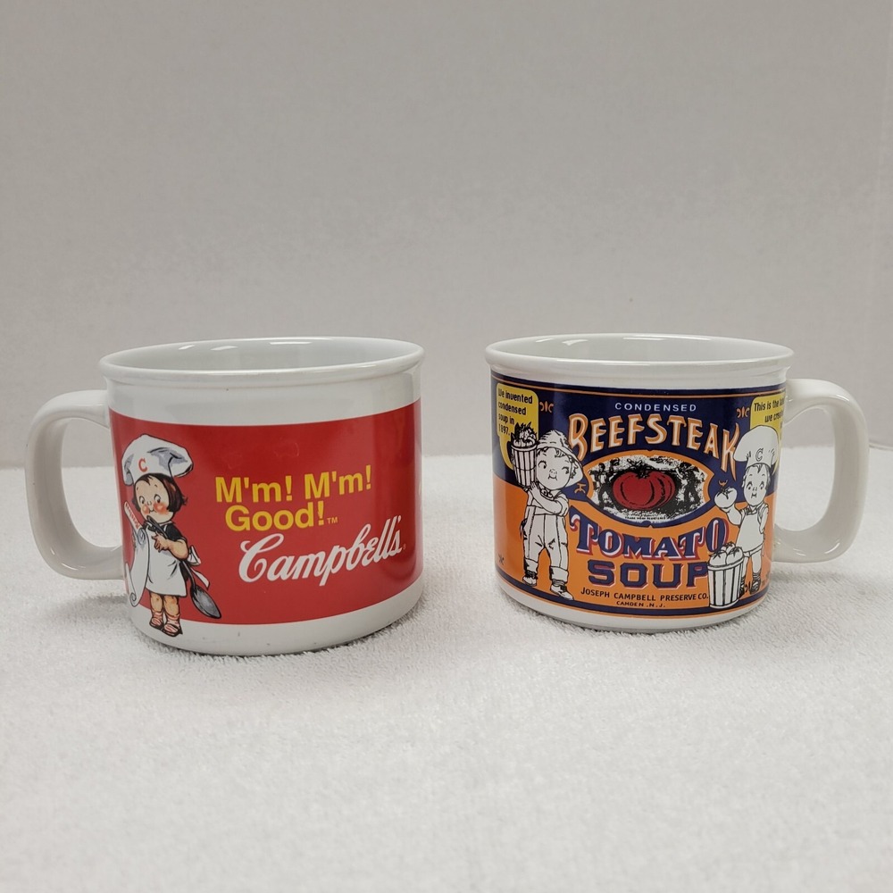 Campbell's 1999 and 2004 Kids‎ Soup Mug Cup Vintage